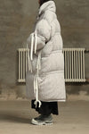 CHENPENG Gray Pleated Bubblegum Down Jacket CP20AWJ013